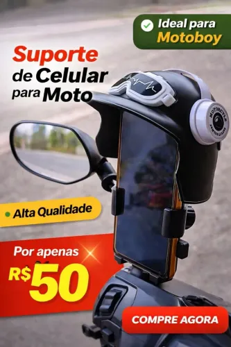 SUPORTE DE CELULAR PARA SOL E CHUVA 