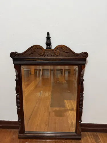 Espelho antigo madeira nobre 