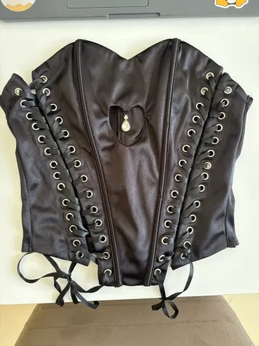 Corset coração preto