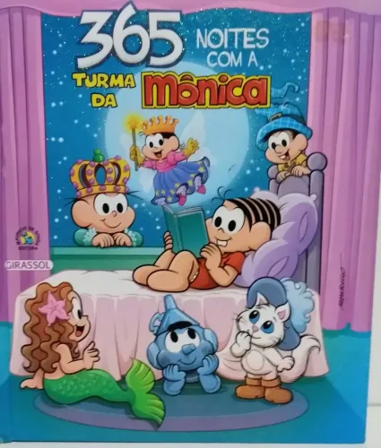 Livro Infantil - 365 Noites Com A Turma Da Mônica 