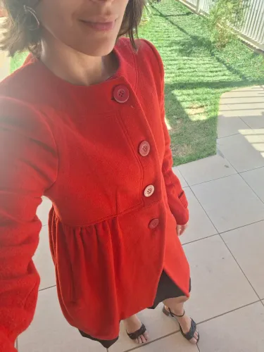 Sobretudo vermelho M.Officer 