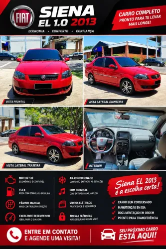Fiat Siena EL 1.0 MPI Fire Flex 8V 4P 2013