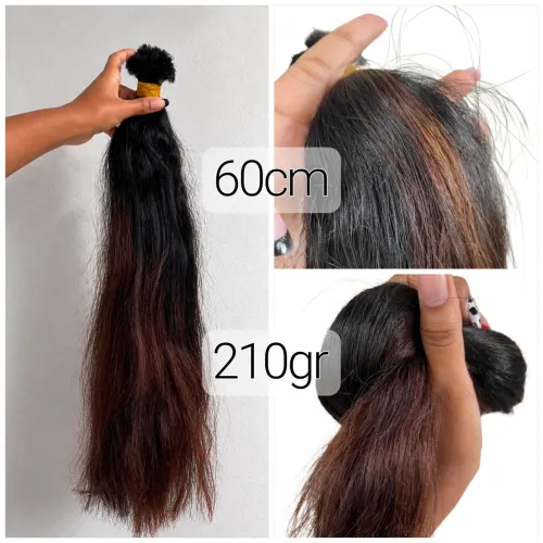 Frete grátis, Cabelo humano Brasileiro 210 gramas, 60 centímetros
