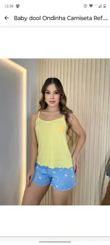 Babydoll feminino conjunto camiseta 