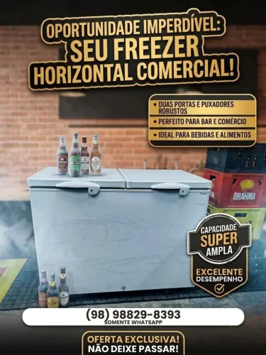 Freezer Horizontal Fricon 411L 2 Tampas - Seminovo