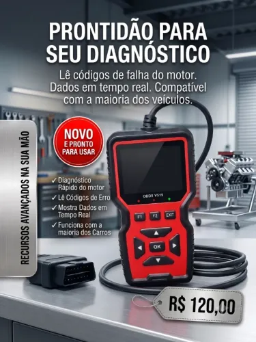 Scanner Automotivo OBD2 V519