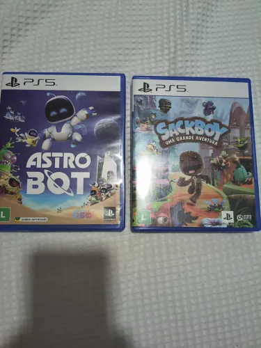 Astroboot e sacboy ps5 jogos novos sem uso