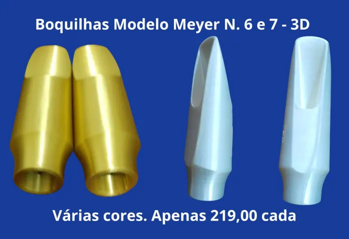 Boquilhas Sax alto Modelo Meyer N.6 e 7 Excelente timbre