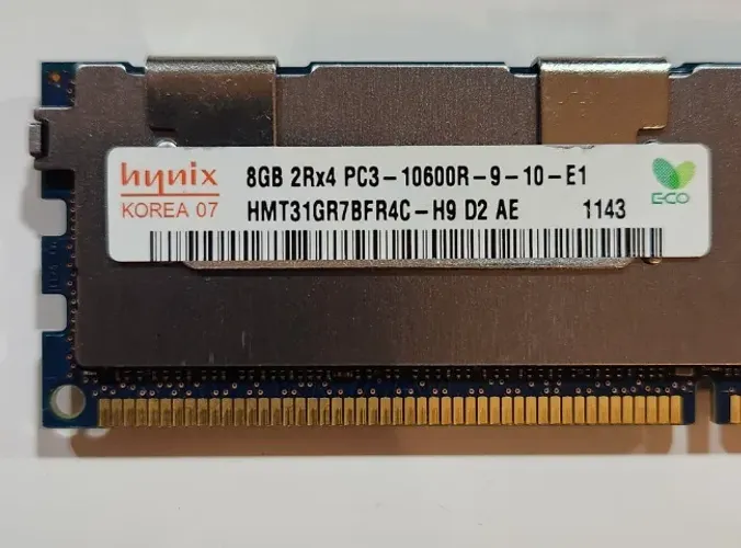 Memória HPE 500205-071 - 8GB 2Rx4 PC3-10600R Hynnix
