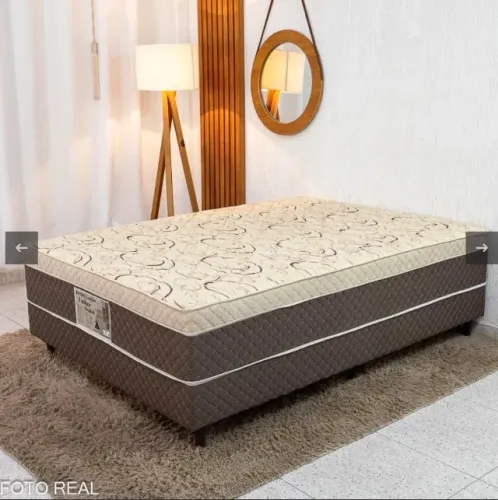 Cama Box Casal Comfort Firme 138 com Espuma D33