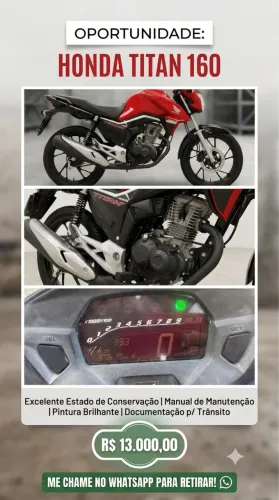 Honda CG 160 Titan - Excelente Estado / Para Rodar (Ver Descrição)