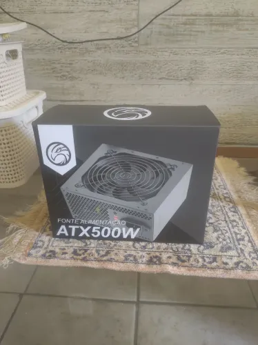 - FONTE 500W NOVA C/1 CONECTOR P/PLACA DE VÍDEO 6+2<br>- C/GARANTIA DE 1 ANO<br>- AEE INFO 