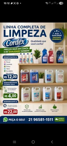 Desinfetante floral cordex 