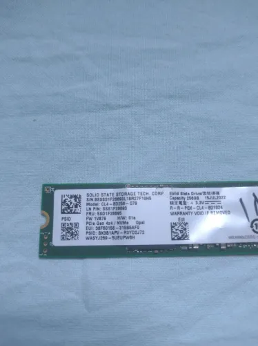 NVME 256GB 4.0X4 3300MBS - C/GARANTIA - ACEITO CARTÃO - AEE INFO - USADO 