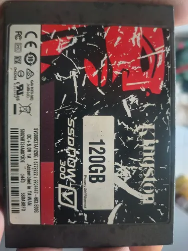 HD SSD 120 GB Kingston funcionando perfeitamente