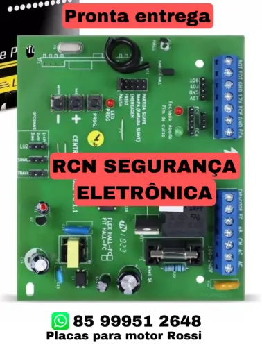 Placa para motor de portão automático