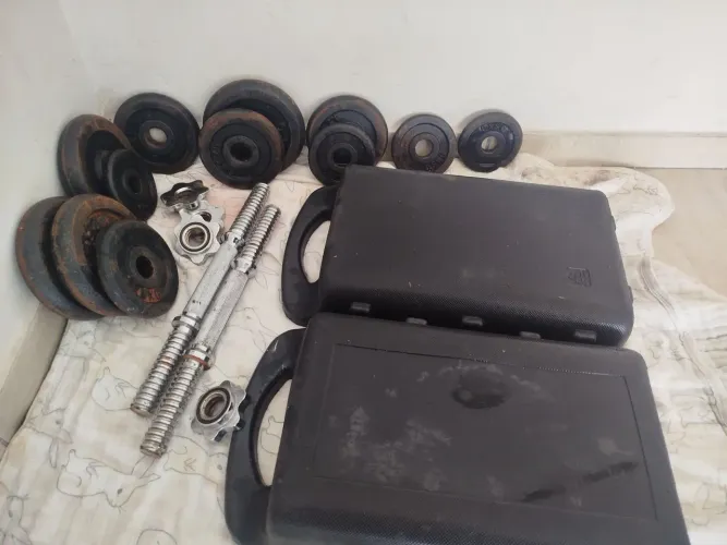 Kit anilhas e barras