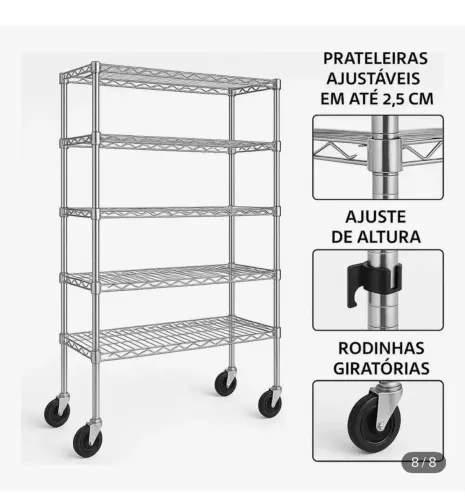 Estante Multiuso 5 Prateleiras