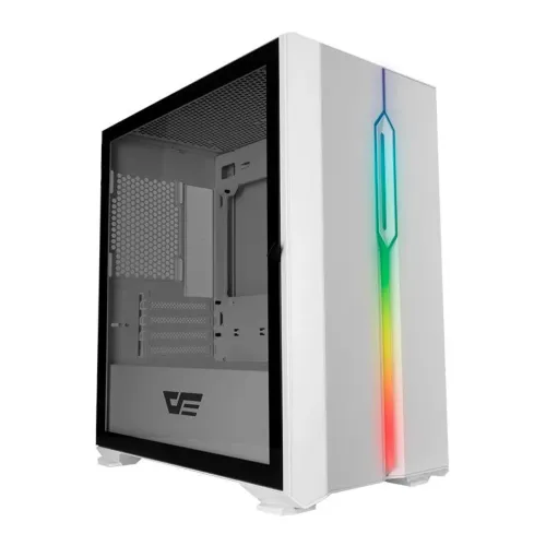 GABINETE GAMER AIGO DARKFLASH DLM 23 BRANCO LATERAL VIDRO