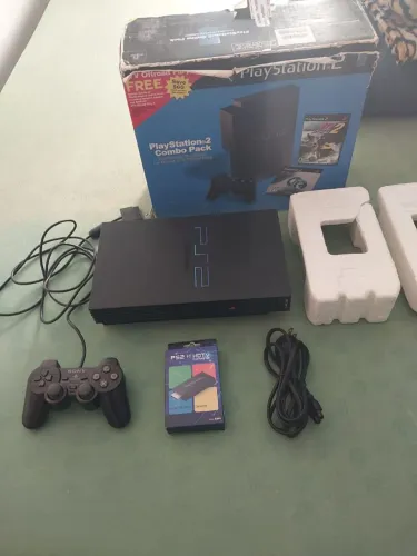 PlayStation 2 Fat SCPH-50001 220v na Caixa + Matrix Original