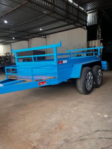 Carretinha 2.50 x 1.20 trucado disponível pronta entrega - reboque
