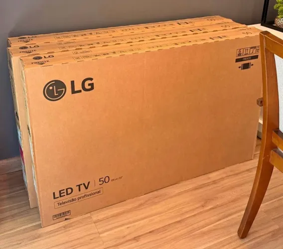 LG Smart TV 50" 50AU801 UHD 4K ThinQ AI Smart Pro AI Gen8 com Alexa Nova lacrada com NF