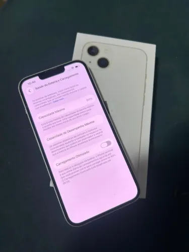 iPhone 13 branco 84% com caixa - original