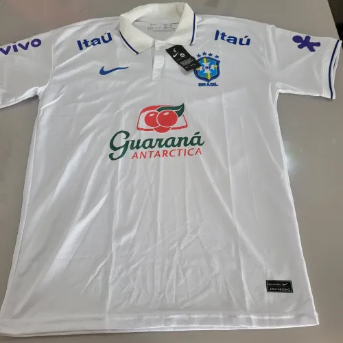 Camisa Seleção Brasileira Branca 