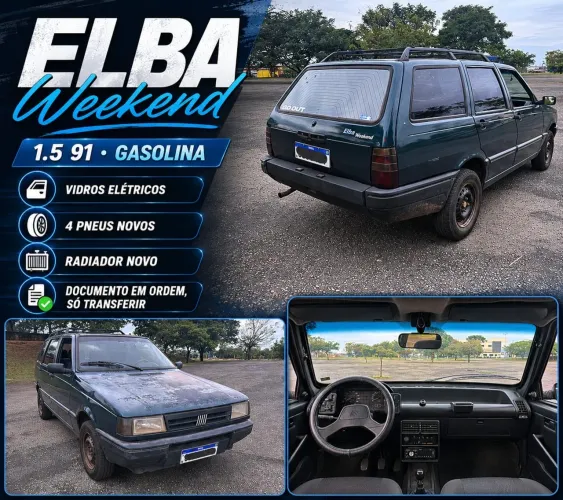 Fiat Elba Weekend 1.5 I.e. 2P E 4P (álcool) 1991