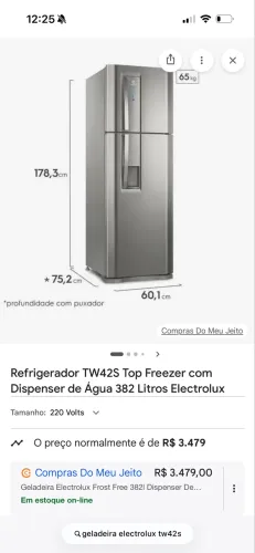 Geladeira Eletrolucx
