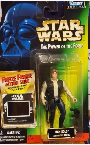 Han Solo Com Frame Freeze E Com Blaster Pistol - Duas Armas