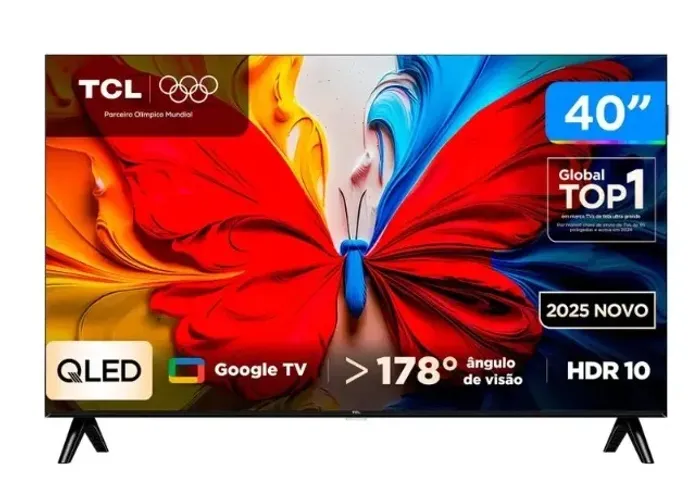 Smart TV 40" TCL Full HD QLED 40S5K Google TV