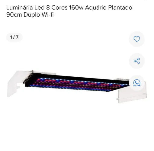 luminária led aquário plantado 90cm