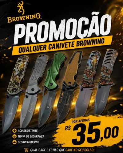 Promoção Canivetes Browning
