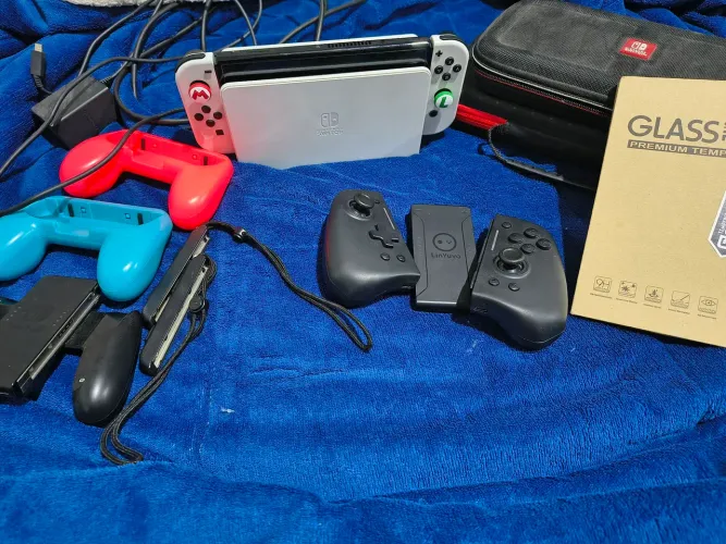 Troco Nintendo Switch Oled Desbloqueado por Xbox Séries S 2 controles