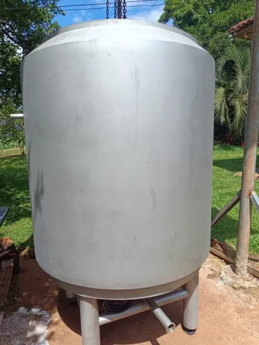 Tanque Misturador / Dispersor Inox 316L (1000L) com Agitador Cowles 7,5CV - NOVO (Sem Uso)