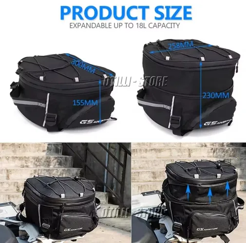 BOLSA ALFORGE TRASEIRO MOTO VIAGEM