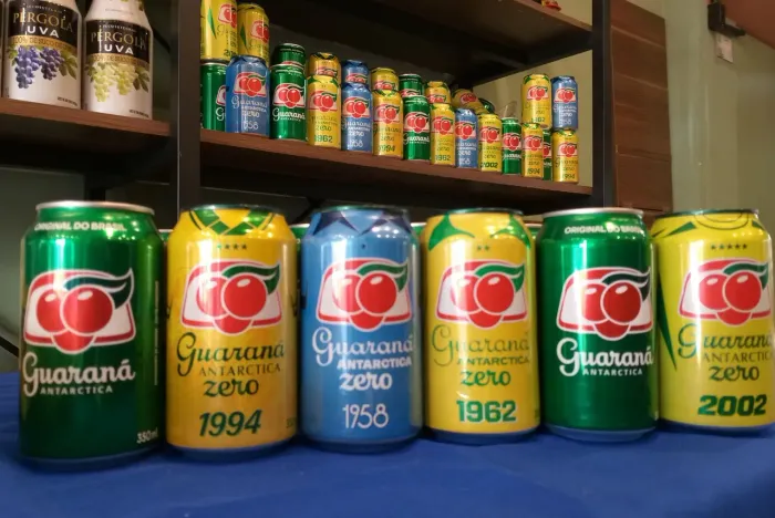 Coleção 5 Latas Guaraná Antárctica Copa Mundo Brasil 2026