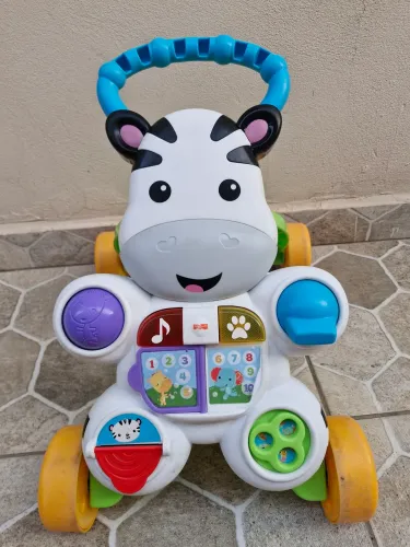 Andador Musical Zebra Fisher-Price Infantil - Pouco Uso