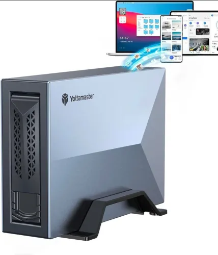 NAS Yottamaster 1 Baia + HD WD Red Plus 2TB | Sua Nuvem Privada