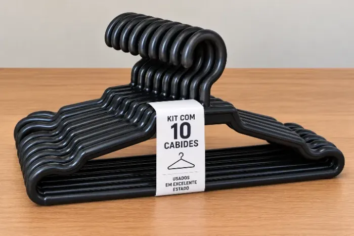 Kit 10 Cabides Usados em Excelente Estado - R$ 20