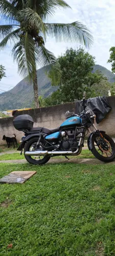 Meteor 350 acessório Bauleto Protork 40 litros e suporte chapam