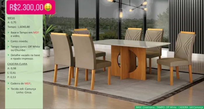 Mesa de Jantar Lince