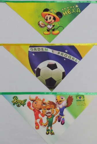Bandana pet Copa do Mundo- 200 pçs