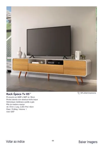 Rack Época Tv 85? 2.20m