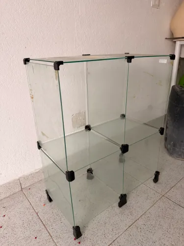 BALCÃO EXPOSITOR ESTANTE DE VIDRO
