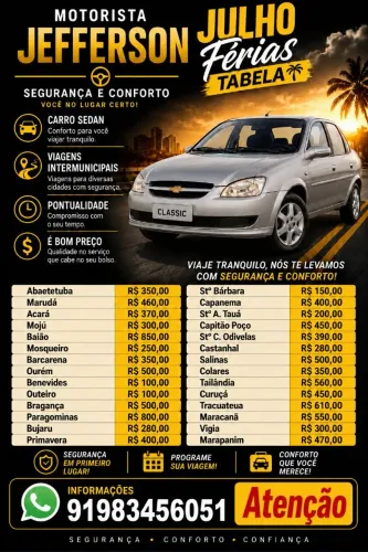 Lotação/viagens particular