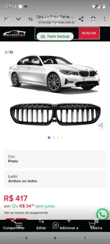 Grade BMW 2021/2022 da 320i