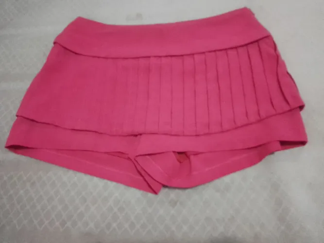 Shorte saia rosa 