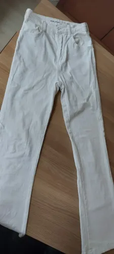 Calça Flare, branca tamanho 36